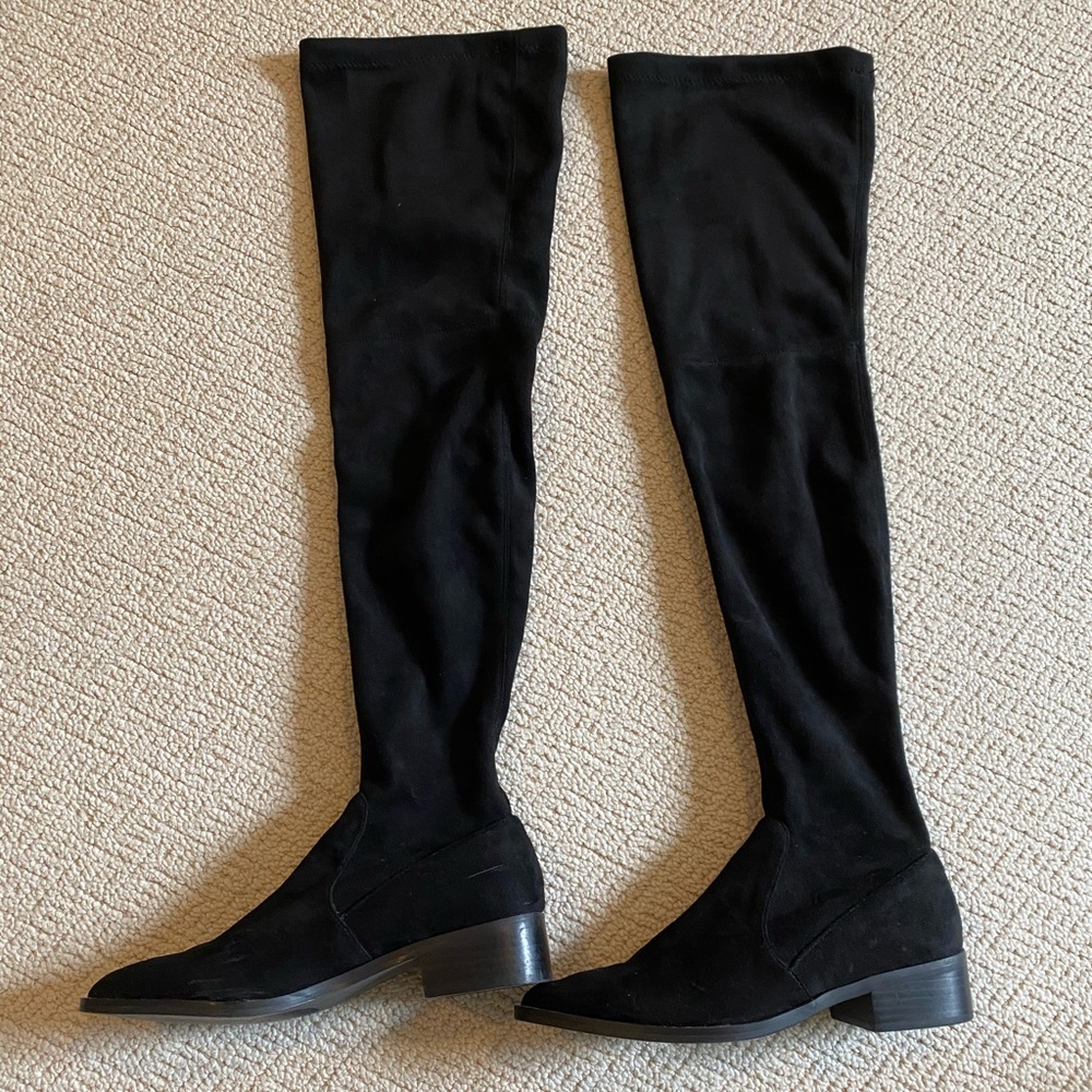 Black over the knee boots!